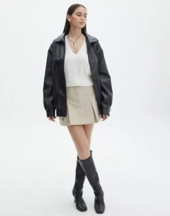 Glassons Store -Glassons Store clara crop vest milk full kv127341cot