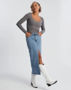 Glassons Store -Glassons Store harrison henley longsleeve keep your coal full tl114637ocot